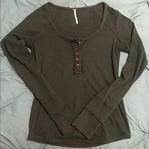 Free People green thermal